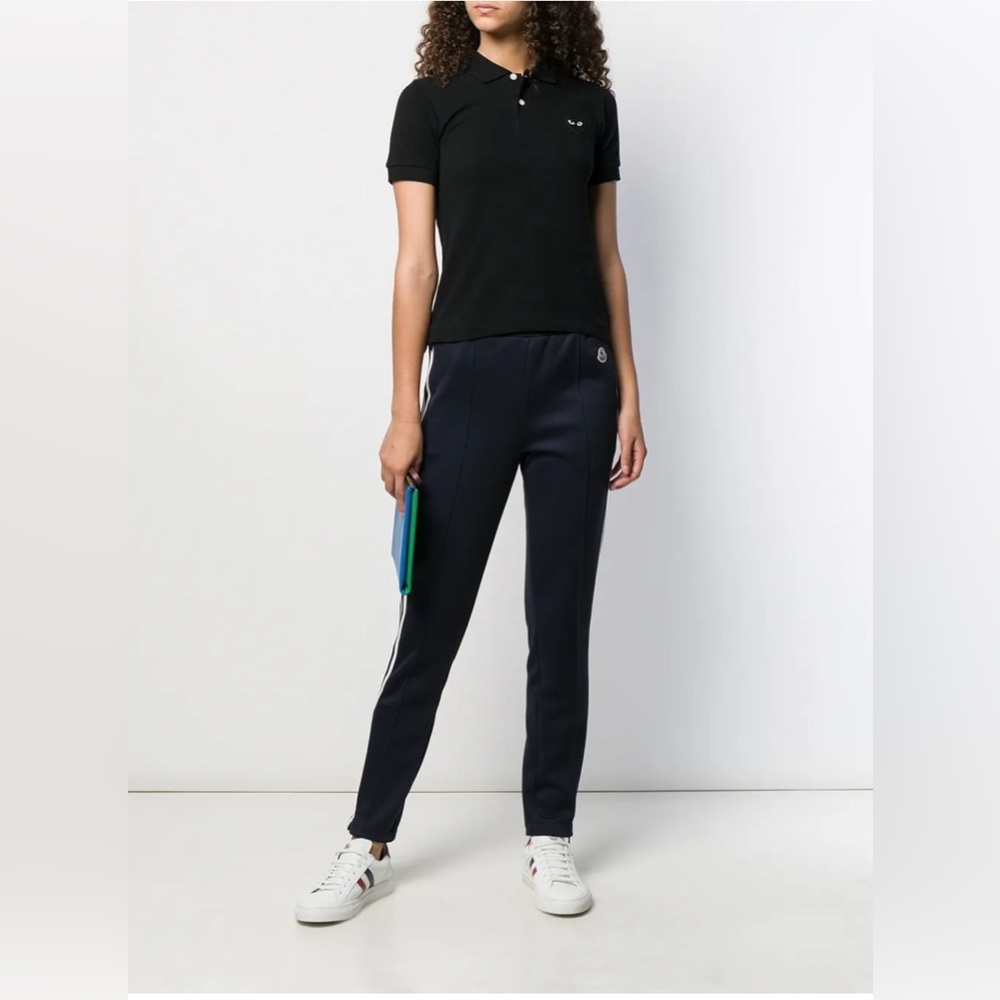 Comme Des Garçons Play embroidered heart polo shirt